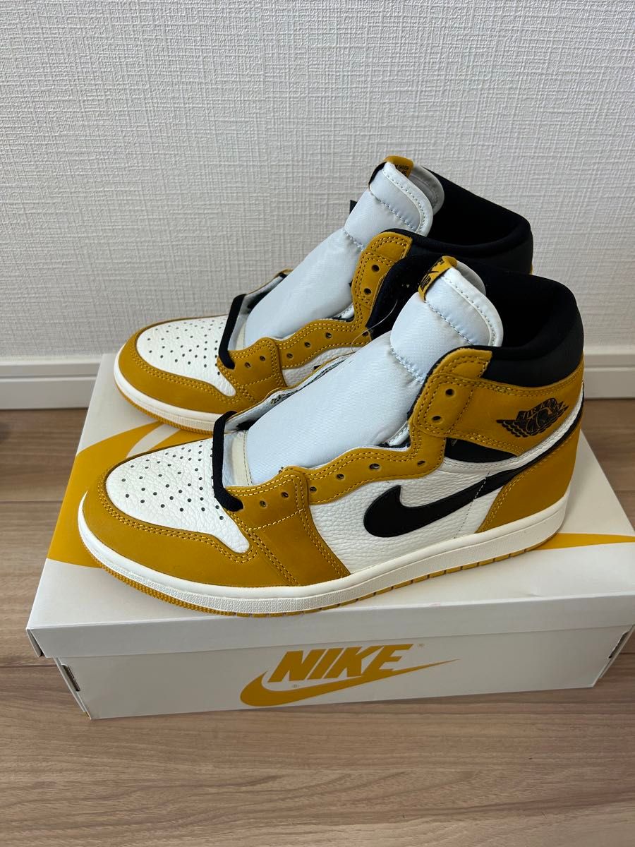 【未使用】エアジョーダン1 レトロ　ハイ　OG  イエローオークル　27.0cm ナイキ　 NIKE  JORDAN