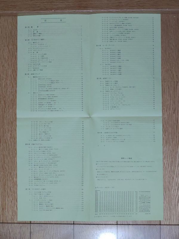 【パンフレット・チラシ】C-DOS7 CONVENIENT DOS 富士通FM-7　FUJITSU_画像3