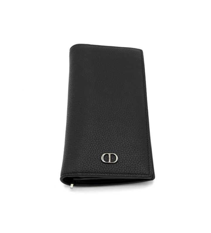 ディオール Dior ■ 【 CD ICON WALLET 】 CD アイコン ロゴ ウォレット 二つ折り 財布　w17731