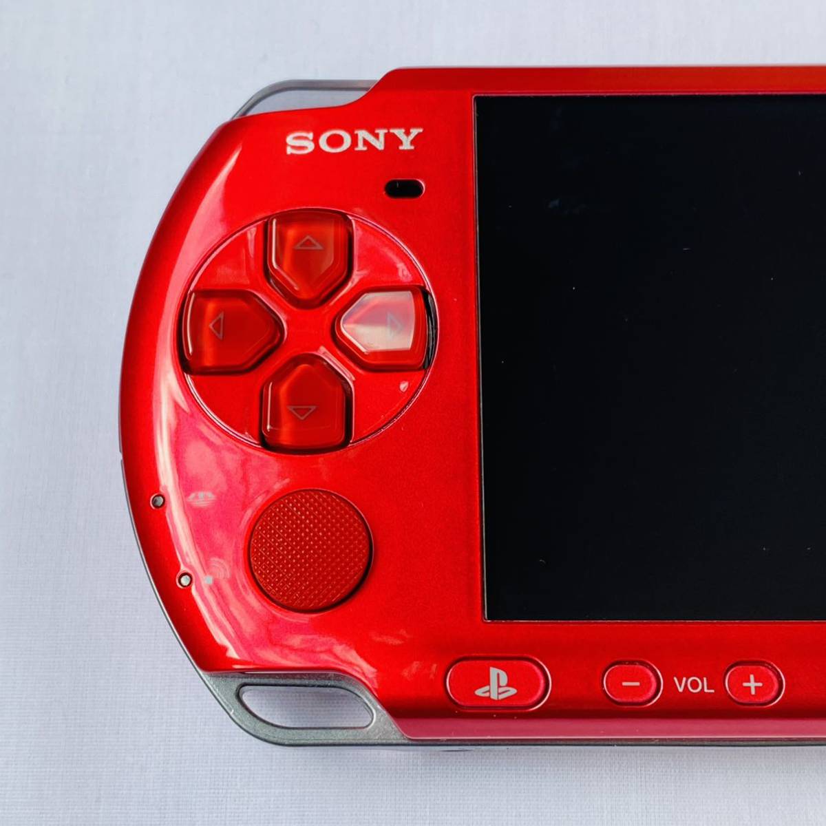 【極美品】SONY ソニー プレイステーション ポータブル 本体のみ PSP-3000 PSP3000 レッド 中古 動作確認済み 現状品_画像2