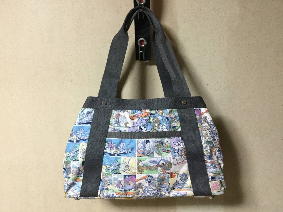 ★LeSportsac×Tom and Jerry / レスポートサック「トムとジェリー」のコラボバッグ　ミディアムシモーネ・トムアンドジェリーコミック柄★_画像1