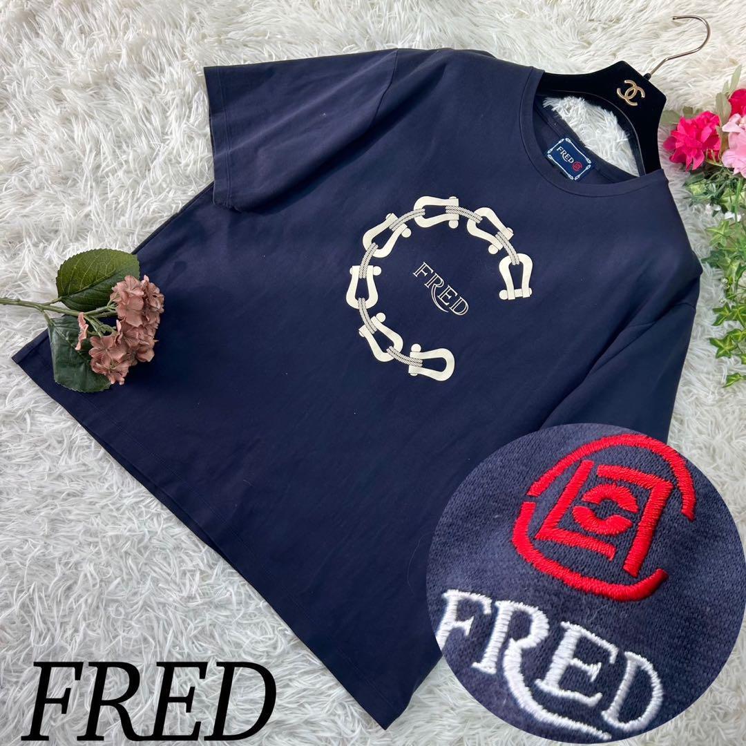 FRED フレッド メンズ 半袖 Tシャツ カットソー ロゴ刺繍 フォース10