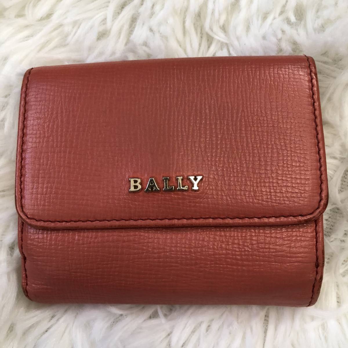 BALLY バリー レディース 財布 オレンジ 横9.5縦8マチ2 かわいい 人気モデル 送料無料_画像2