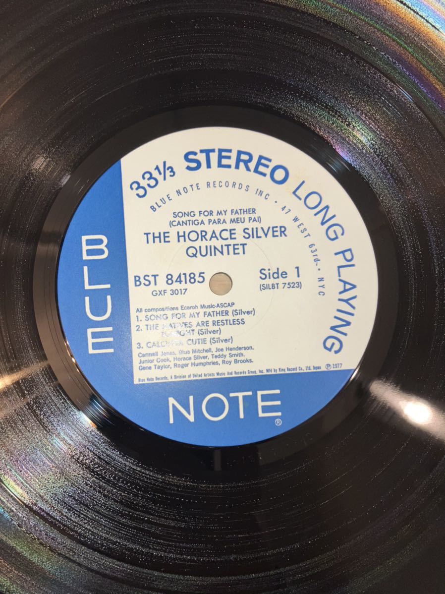LPレコード SONG FOR MY FATHER ソング・フォー・マイ・ファーザー/THE HORACE SILVER QUINTET ホレス・シルヴァー/ブルーノート/blue noteの画像5