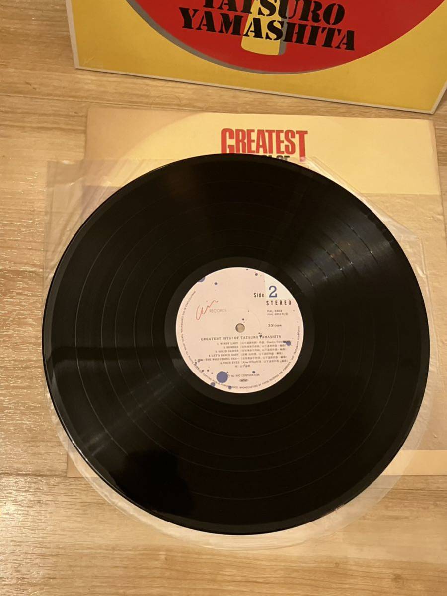 1ST PRESS！山下達郎 Greatest Hits! Of Tatsuro Yamashita Air RAL-8803 アナログ盤レコード RIDE ON TIME JAPAN NM_画像7