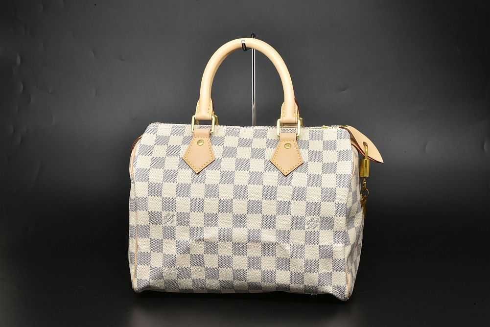  Vuitton Damier azur speedy 25 ручная сумочка сумка "Boston bag" N41371[ не использовался ]