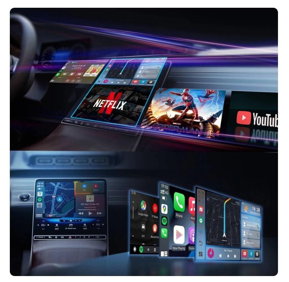 Ottocast オットキャスト Picasou 2 pro 2023 CarPlay AI Box Youtube Netflix Amazon Primeなど動画視聴 アダプター 79の画像6
