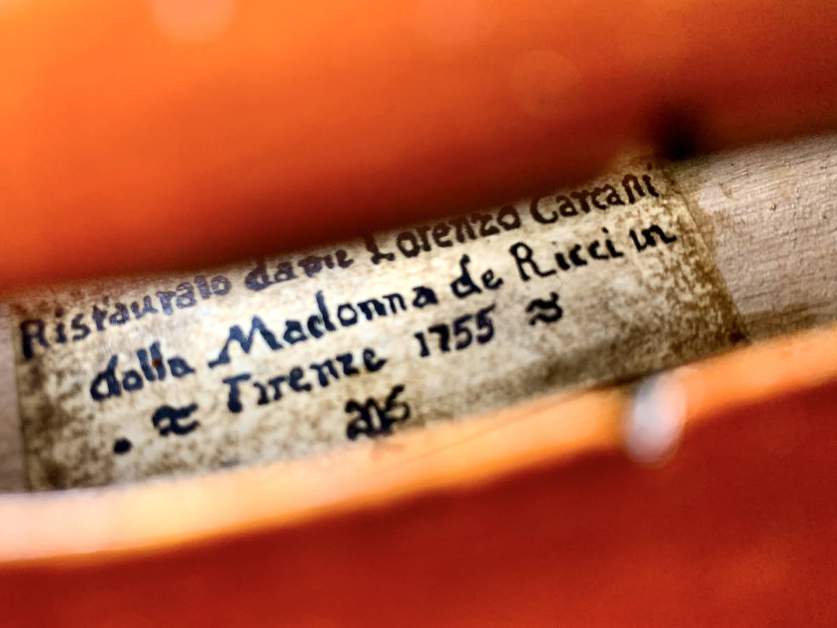 CARCASSI , Lorenzo1755 年イタリア製バイオリン4/4_画像10