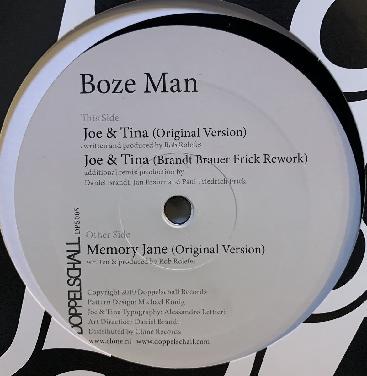 Boze Man - Joe & Tina /Doppelschall /BRANDT BRAUER FRICK /Vakula_画像4