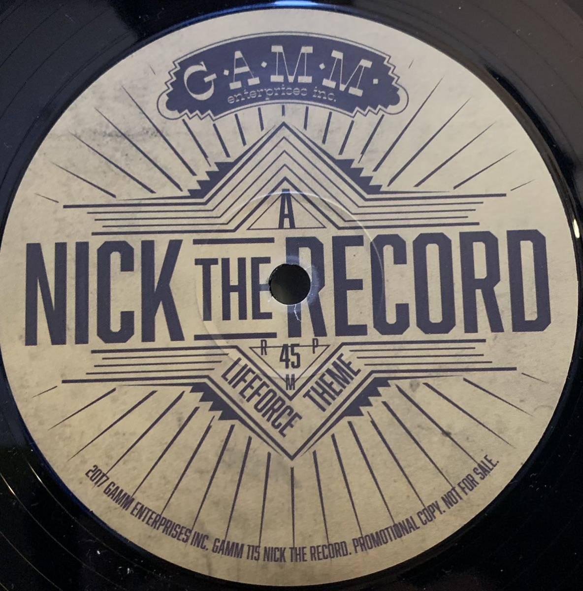Nick The Record - Lifeforce Theme /G.A.M.M. _画像1