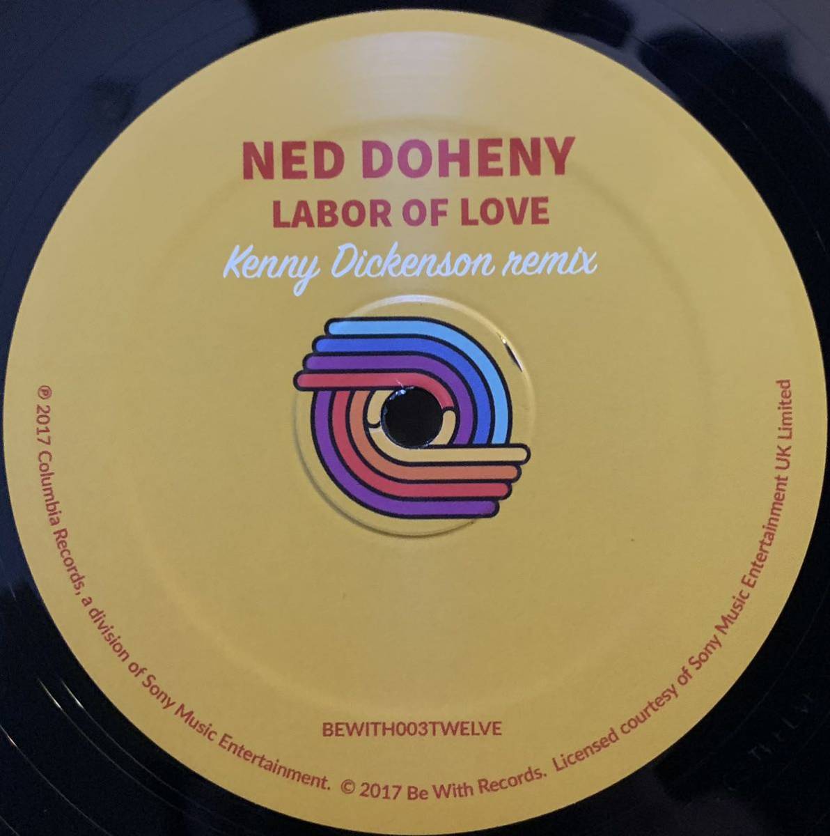 レコードストアデイ限定500枚 AORディスコ ☆ Ned Doheny - Labor Of Love (Kenny Dickenson Remix) /Be With Records / _画像3