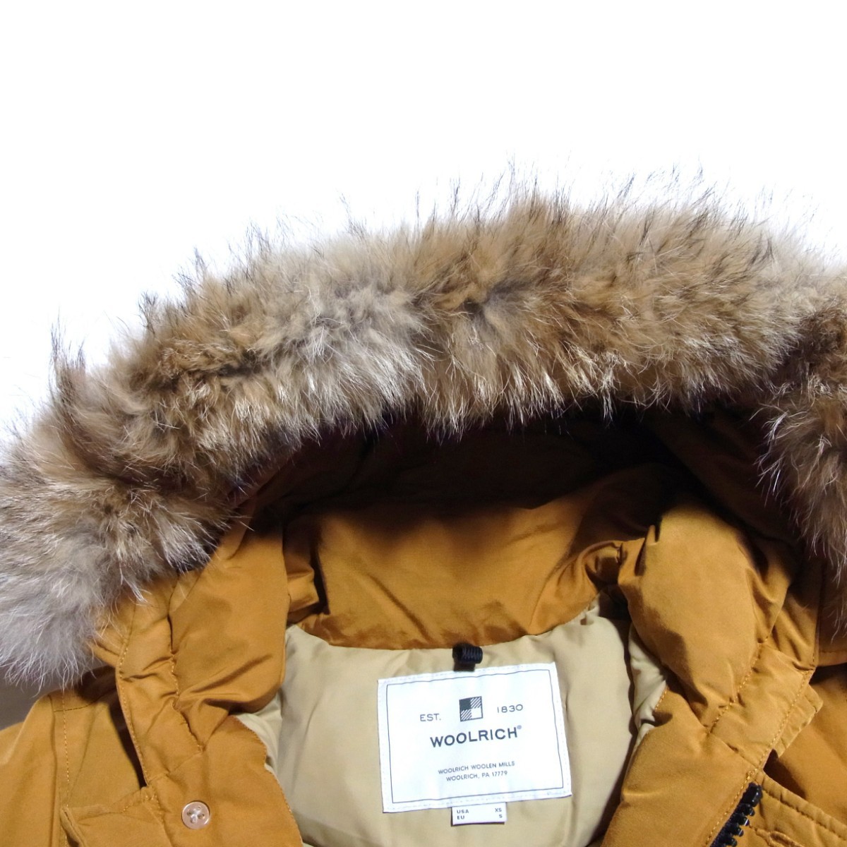 19AW シーズン限定カラー バーボン WOOLRICH ARCTIC PARKA ML ウールリッチ アークティック パーカー ファー ダウン ジャケット WOCPS2919_画像7