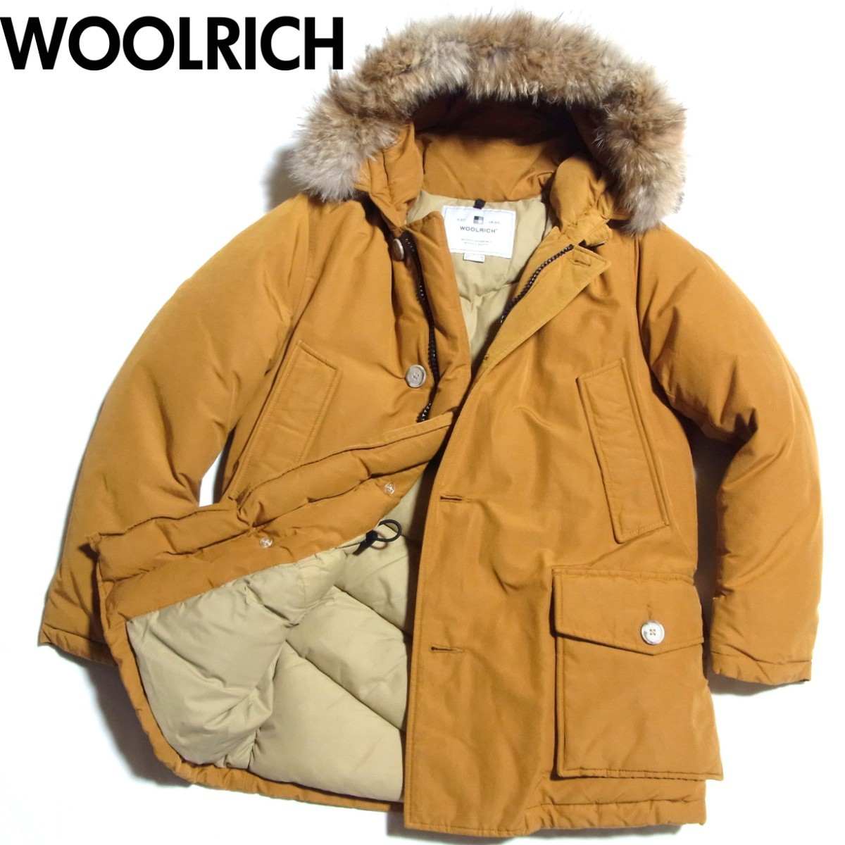 19AW シーズン限定カラー バーボン WOOLRICH ARCTIC PARKA ML ウールリッチ アークティック パーカー ファー ダウン ジャケット WOCPS2919_画像1