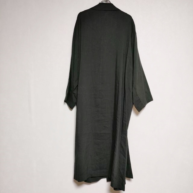 ARTS&SCIENCE over front kimono co リネンシルク キモノコート コート 22SS ブラック アーツ&サイエンス 4-0215M 227620_画像2