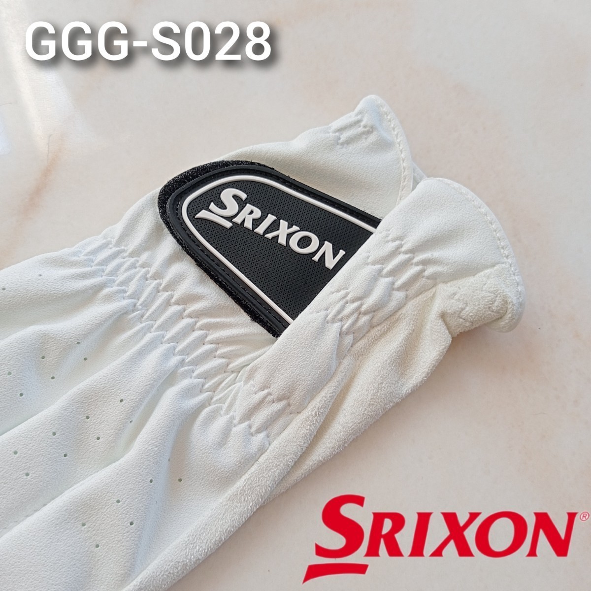 スリクソン 24cm 白 2枚セット GGG-S028 ダンロップ ゴルフグローブ 新品未使用品 ゴルフ用品 SRIXON PRO SERIES 薄手 ホワイト グローブ_画像2