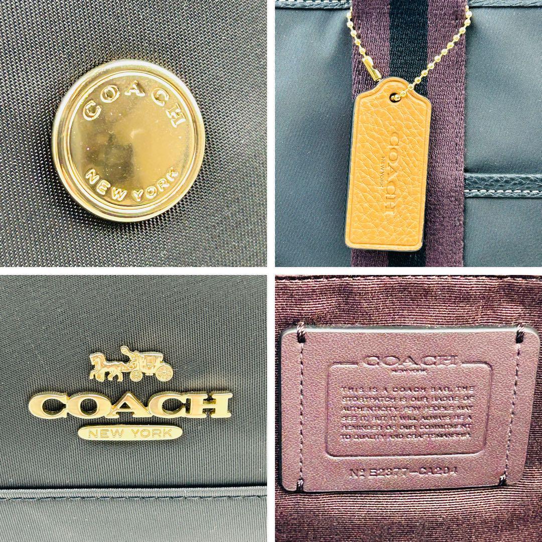 【極美品】COACH コーチ　2way ショルダーバッグ　トートバッグ　ブラック_画像9