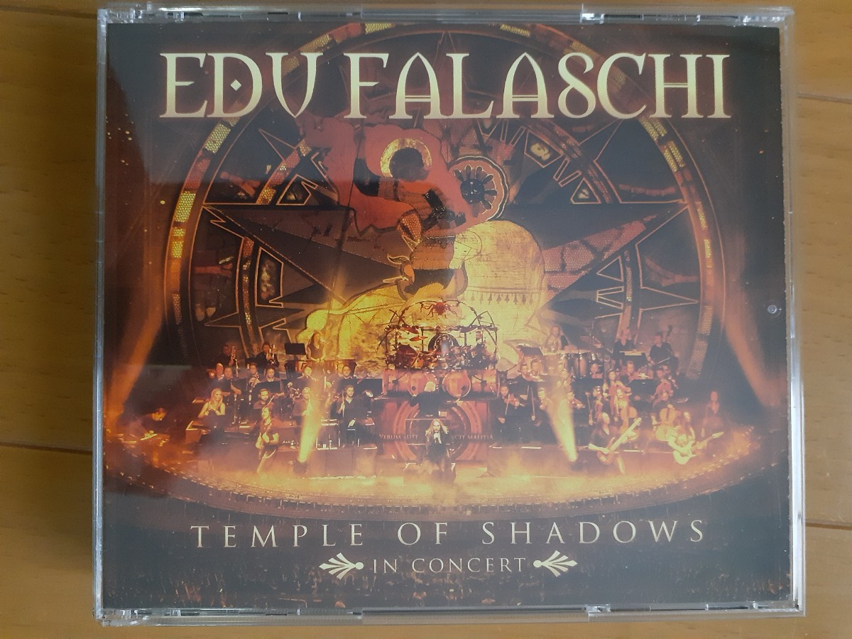 EDU FALASCHI temple of shadows in concert, 2CD+DVD。国内盤帯付き。angra名盤再現ライブ。helloween, kai hansenゲスト参加。