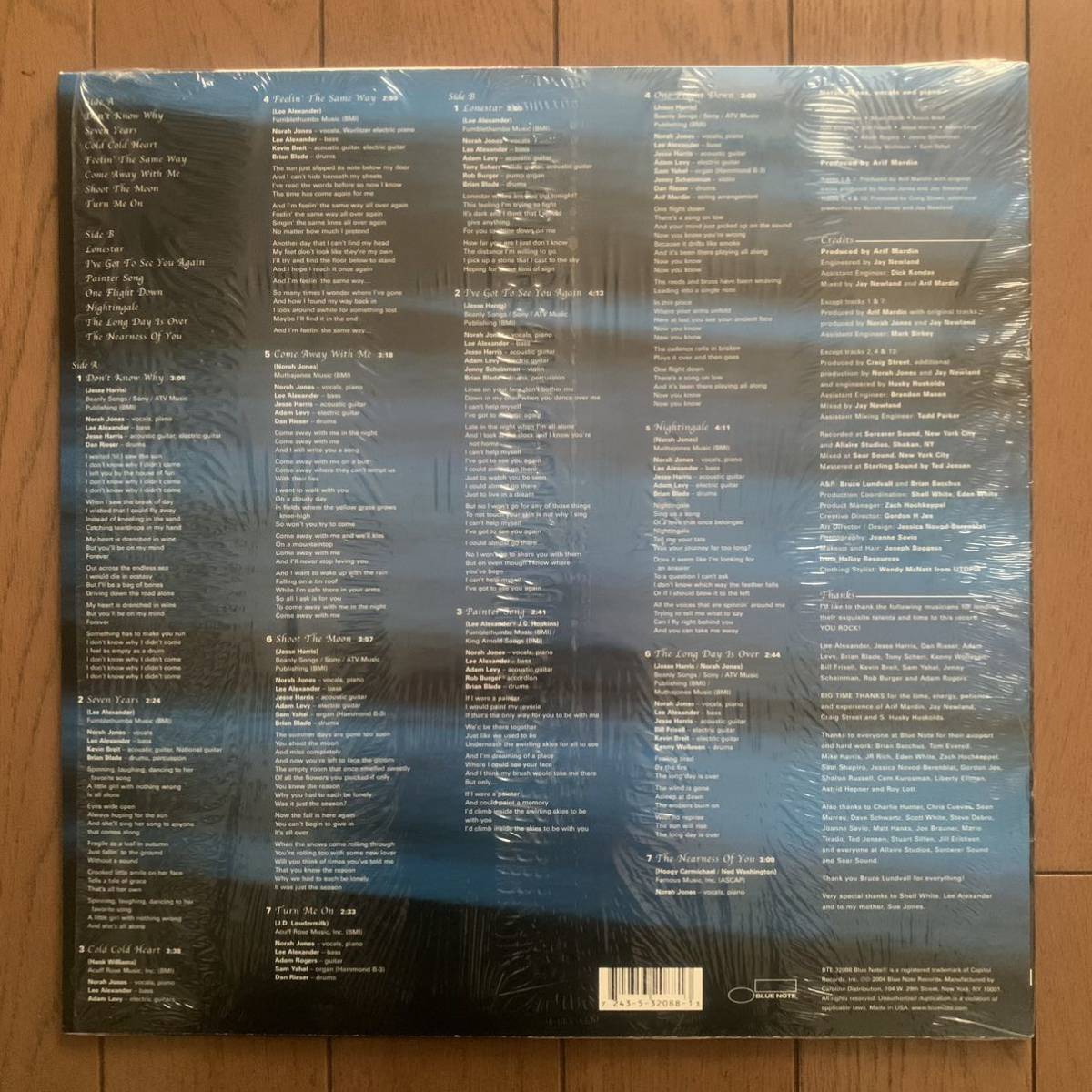 Norah Jones / Come Away With Me (Blue Note) US盤 - シュリンク付 - 美品_画像2