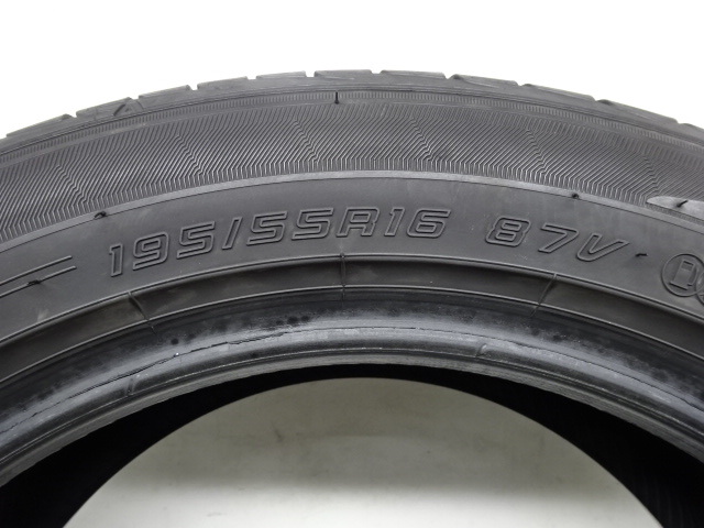 Y-042(送料無料/代引きOK)ランクE 中古 希少サイズ 195/55R16 DUNLOP LE MANS V ルマンファイブ 2021年 7～8分山 夏タイヤ 4本SETの画像8