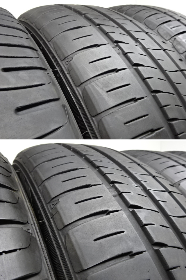 Y-117(送料無料/代引きOK)ランクE/D 中古 格安 185/55R15 DUNLOP ENASAVE EC204 2021年 7.5～9.5分山 夏タイヤ 4本SET_画像7