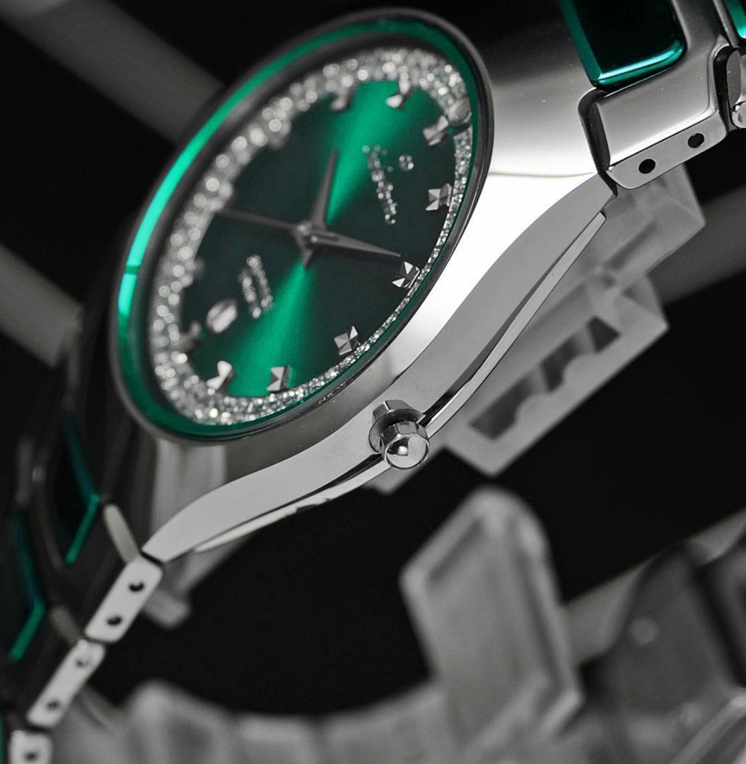 【1円スタート！】新品Charles Perrinタングステン腕時計メンズ未使用エメラルドグリーン_画像7