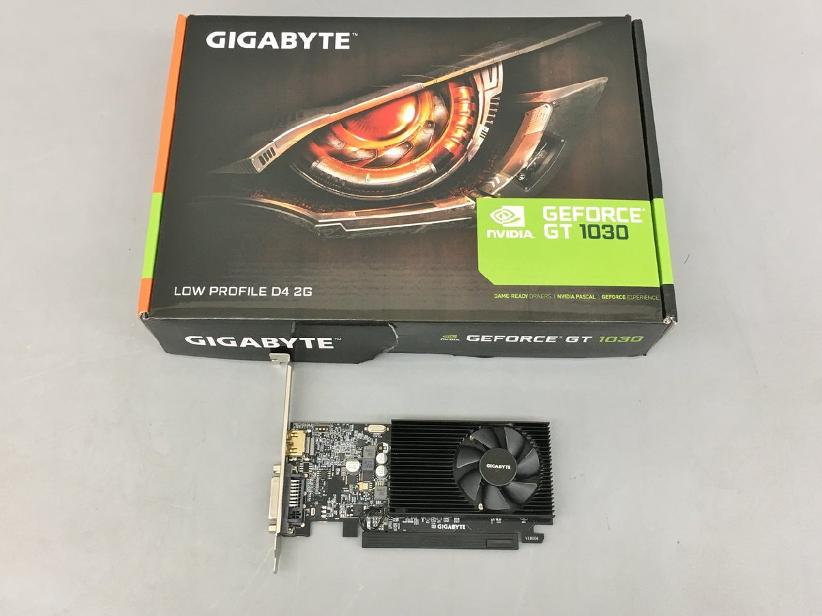 ギガバイト GIGABYTE グラフィックボード GV-N1030D4-2GL GT 1030 ロープロファイル D4 2G GeForce GT 1030 2GB DDR4 ジャンク 2401LS433