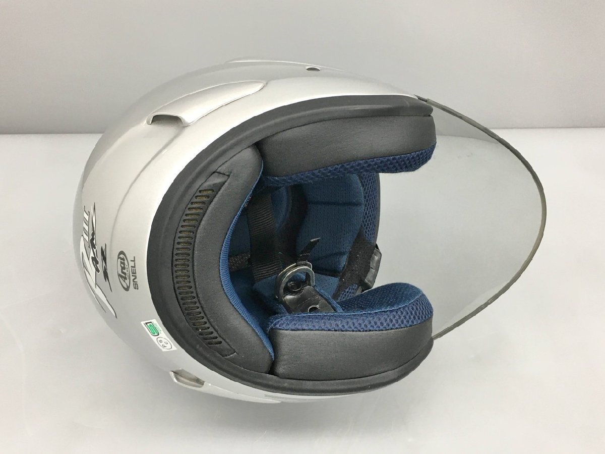 アライ arai バイク用オープンフェイスヘルメット SZ-RAMⅢ シルバー系 57-58cm SZ-RAM3 Mサイズ 2402LT044_画像6