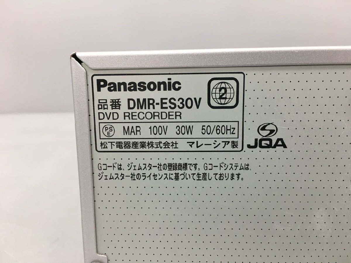 パナソニック Panasonic VHSビデオ一体型DVDレコーダー DMR-ES30V リモコン欠品 ジャンク 2402LR044_画像4
