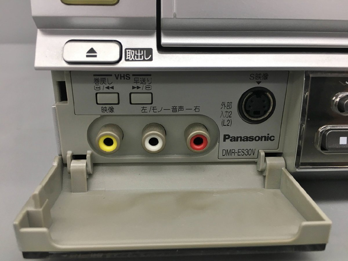 パナソニック Panasonic VHSビデオ一体型DVDレコーダー DMR-ES30V リモコン欠品 ジャンク 2402LR044_画像7