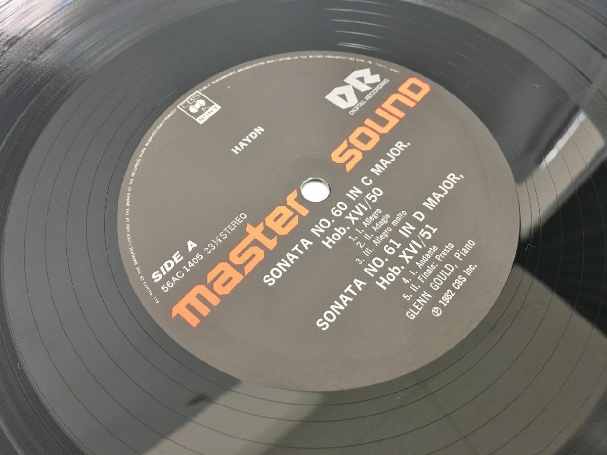 LPレコード Haydn Glenn Gould The Six Last Sonatas 56AC 1404-5 2枚組 2402LBR029_画像8