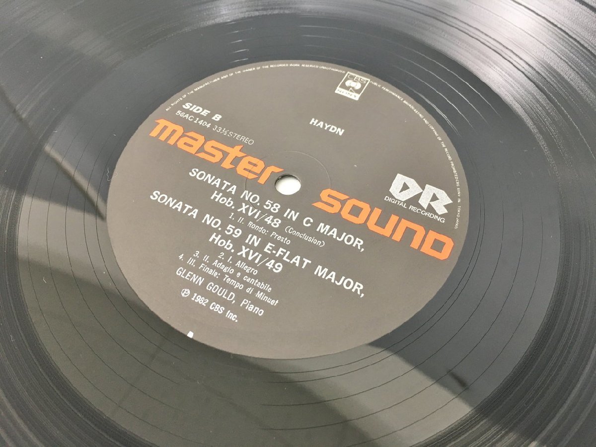 LPレコード Haydn Glenn Gould The Six Last Sonatas 56AC 1404-5 2枚組 2402LBR029_画像7