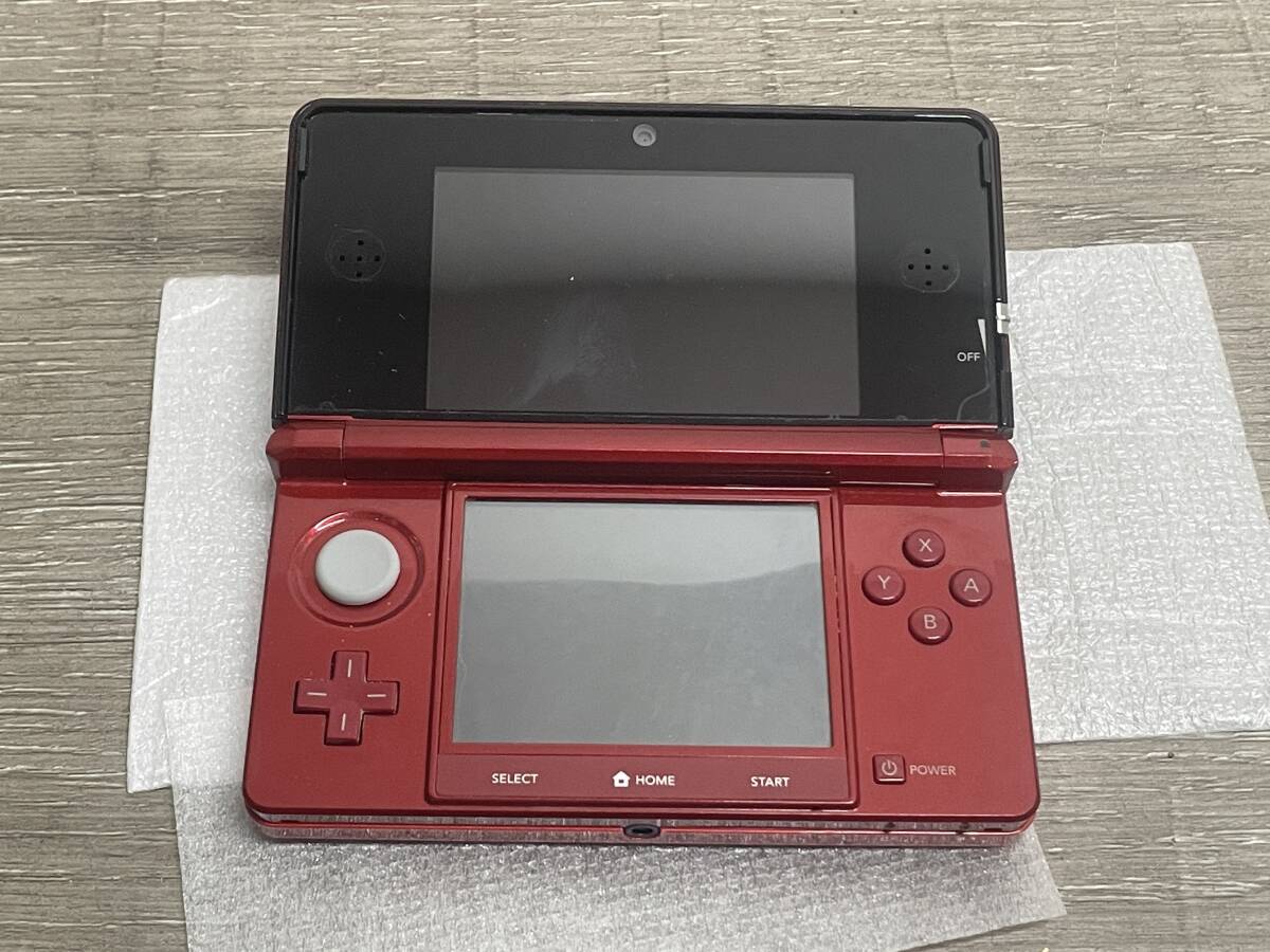 ☆ 3DS ☆　ニンテンドー3DS フレアレッド 動作品 本体 タッチペン アダプター 箱　説明書 付属 Nintendo 3DS 任天堂 ニンテンドー 1791_画像6