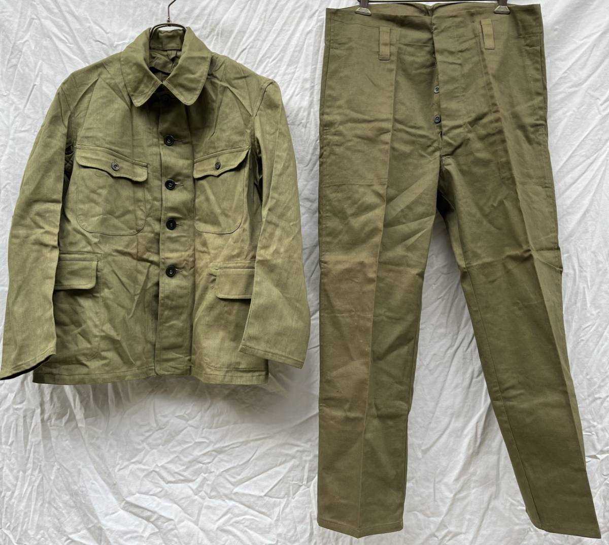 戦前 戦後 SETUP セットアップ WORK ワーク ジャケット パンツ 中 JAPAN VINTAGE 日本の古い服 ジャパンヴィンテージ 東邦産業納_画像1