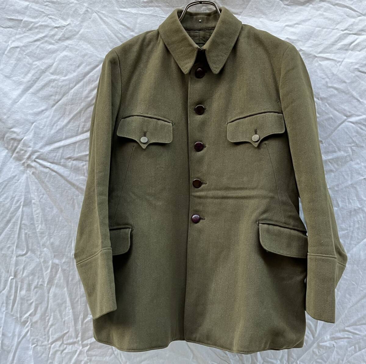 民間品 戦前 戦中 戦後 軍服 ジャケット 外套 日本の古い服 JAPAN VINTAGE ジャパンヴィンテージ WW2 40s 戦争資料 sample 不二公司製_画像1