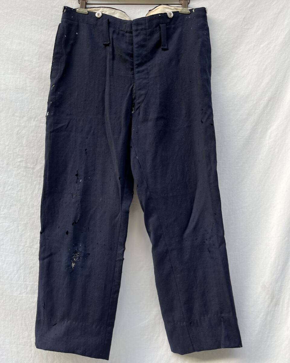 退廃的美 虫食い 旧日本軍 大正 昭和初期 海軍 衣袴 TROUSERS 針シンチ SOLIDE 日本の古い服 ジャパンヴィンテージ JAPAN VINTAGE 20s30s_画像1