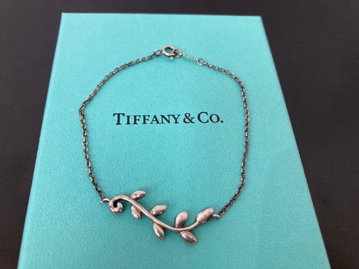 ●TIFFANY&Co. ティファニー オリーブリーフ パロマピカソ ブレスレット シルバー 925●_画像1