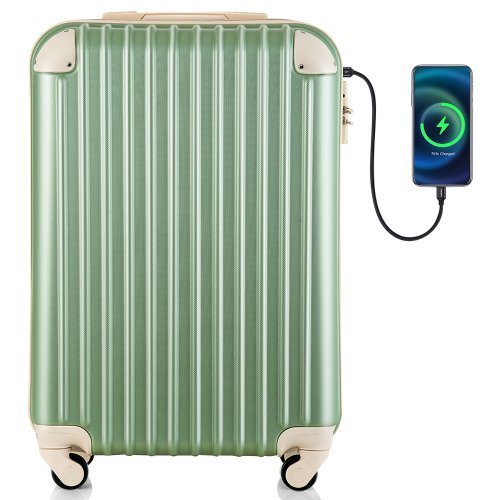 キャリーケース SSサイズ 機内持ち込み スーツケース USB充電ポート付き カップホルダー付き キャリーバッグ スーツケース