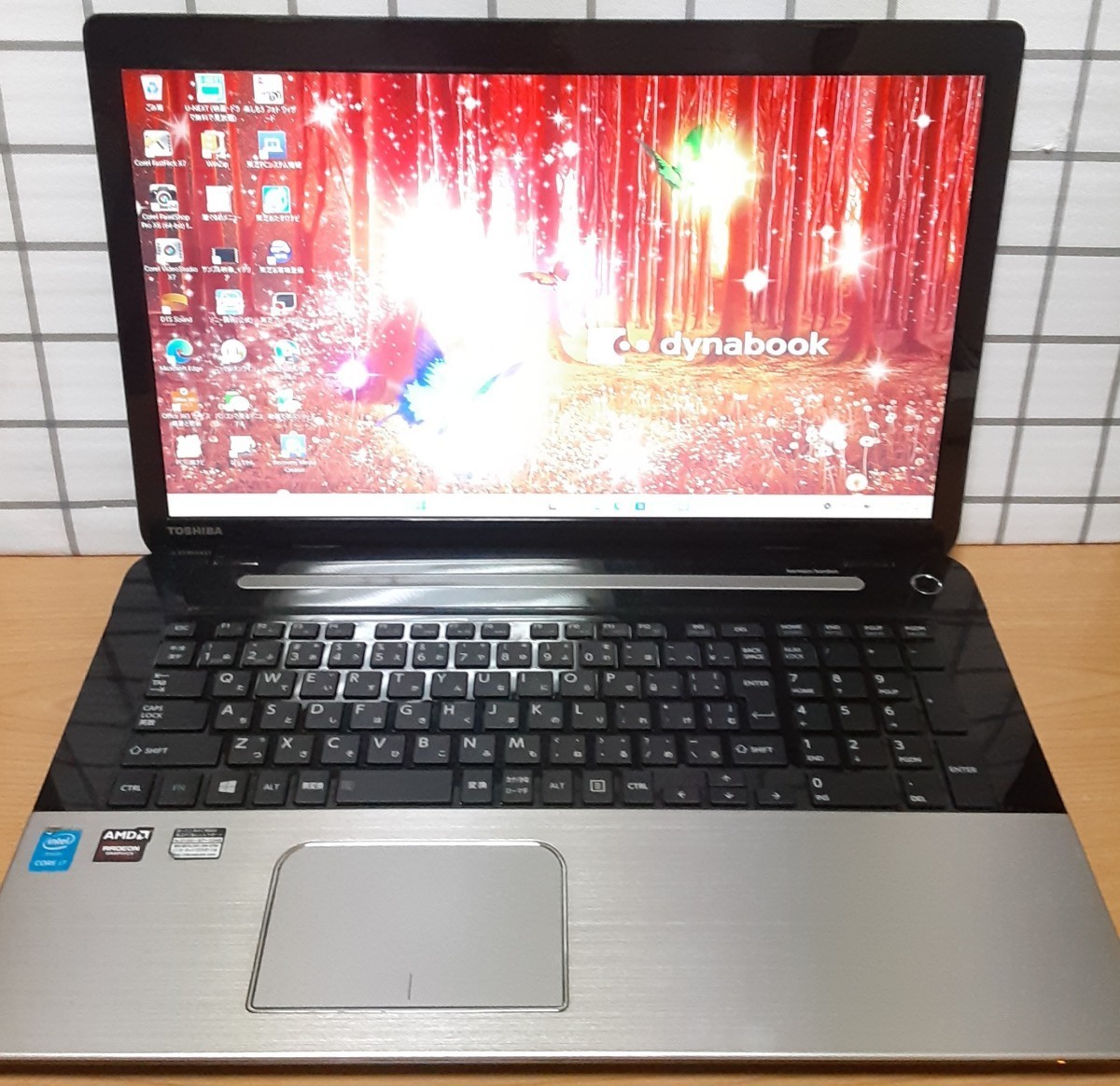 SSD/256GB+HDD/1TB 17.3型/FHDタッチディスプレイ i7/4710HQ GPU登載/Radeon M/16GB Blue-ray【東芝dynabook T97/97M】Win11/Office 検T75_画像1