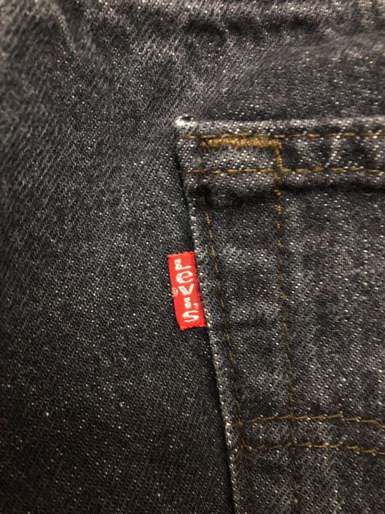 スペシャル☆ 内股シングル 先染め ブラック 初期モデル 80s USA製 LEVI'S リーバイス 501 黒 デニム パンツ ヴィンテージ 505 BIGE 66 90sの画像6