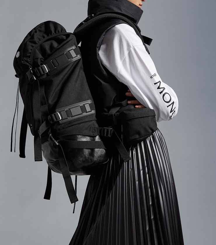 新品本物モンクレールMONCLER GENIUS HYKE 両ブランドのセンスと技術が詰まったハイテク武装 全天候型対応リュック バッグ バックパック 黒の画像10