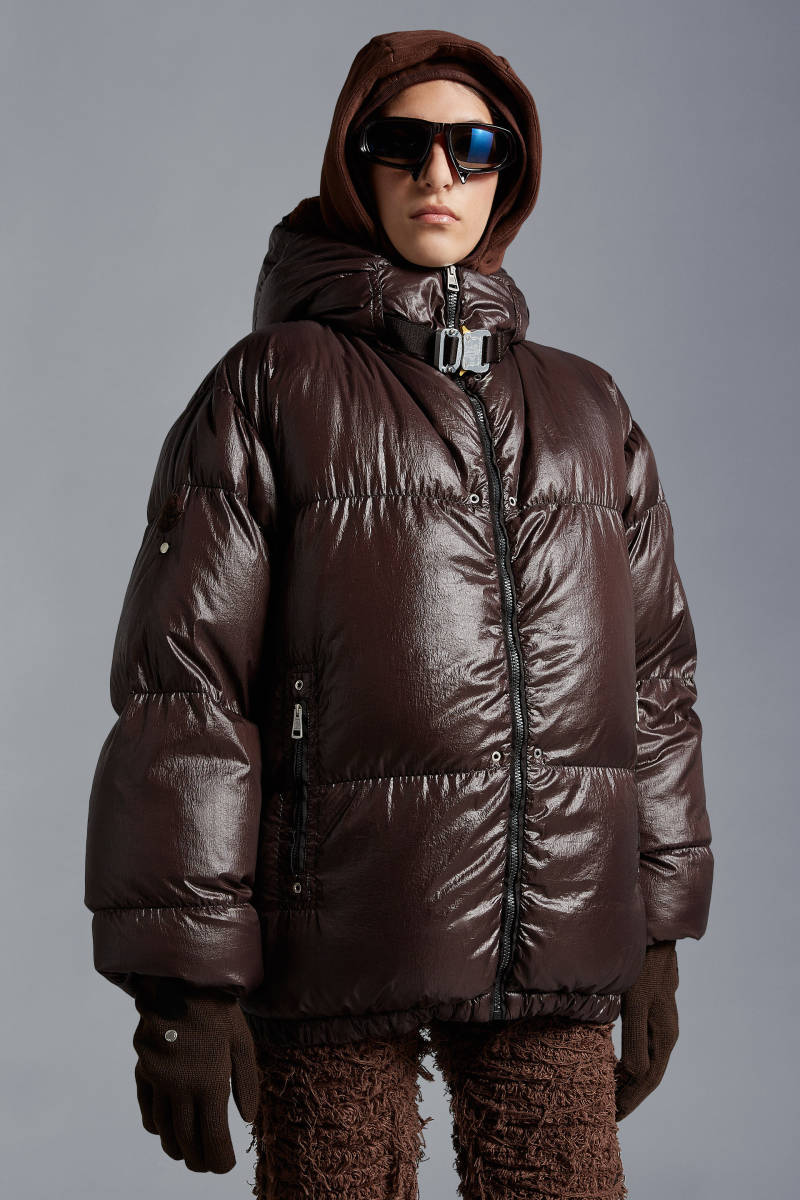 本物新品モンクレール ジーニアスMONCLER GENIUS 6 1017 ALYX 9SM ヴァージンウール ニットグローブ 手袋 茶 S ダウンジャケットスタイルに