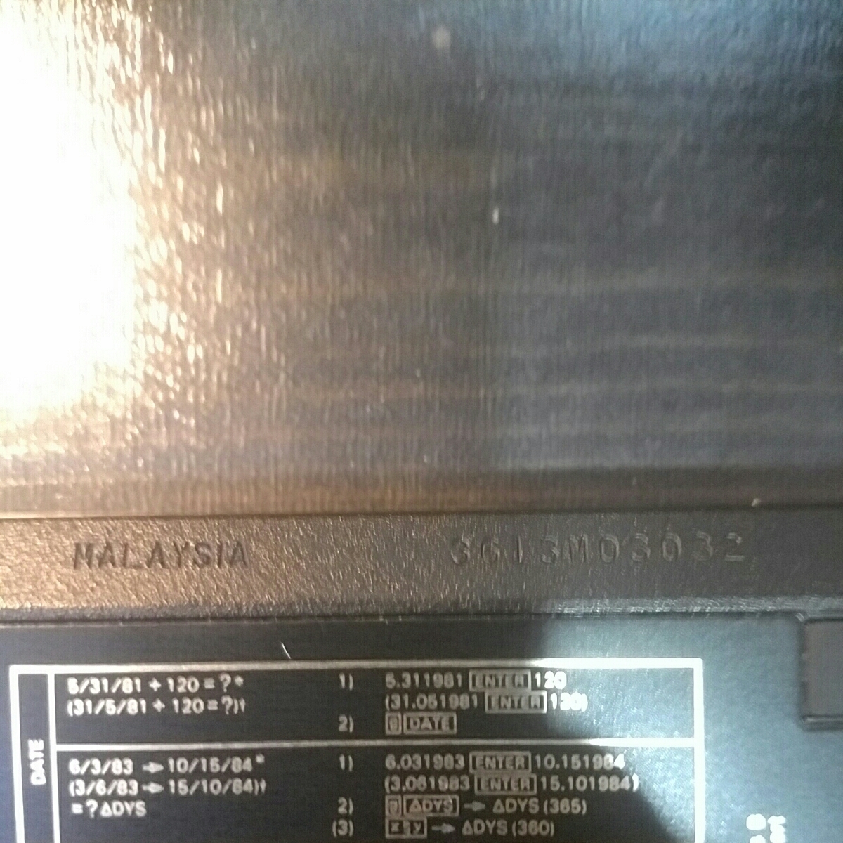 ヒューレット・パッカード　HP12C マレーシア製　アメリカ金融電卓　ローン電卓