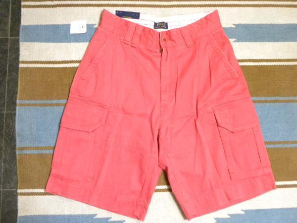 ★ラルフローレン ピンク赤 ショートパンツ新品W29