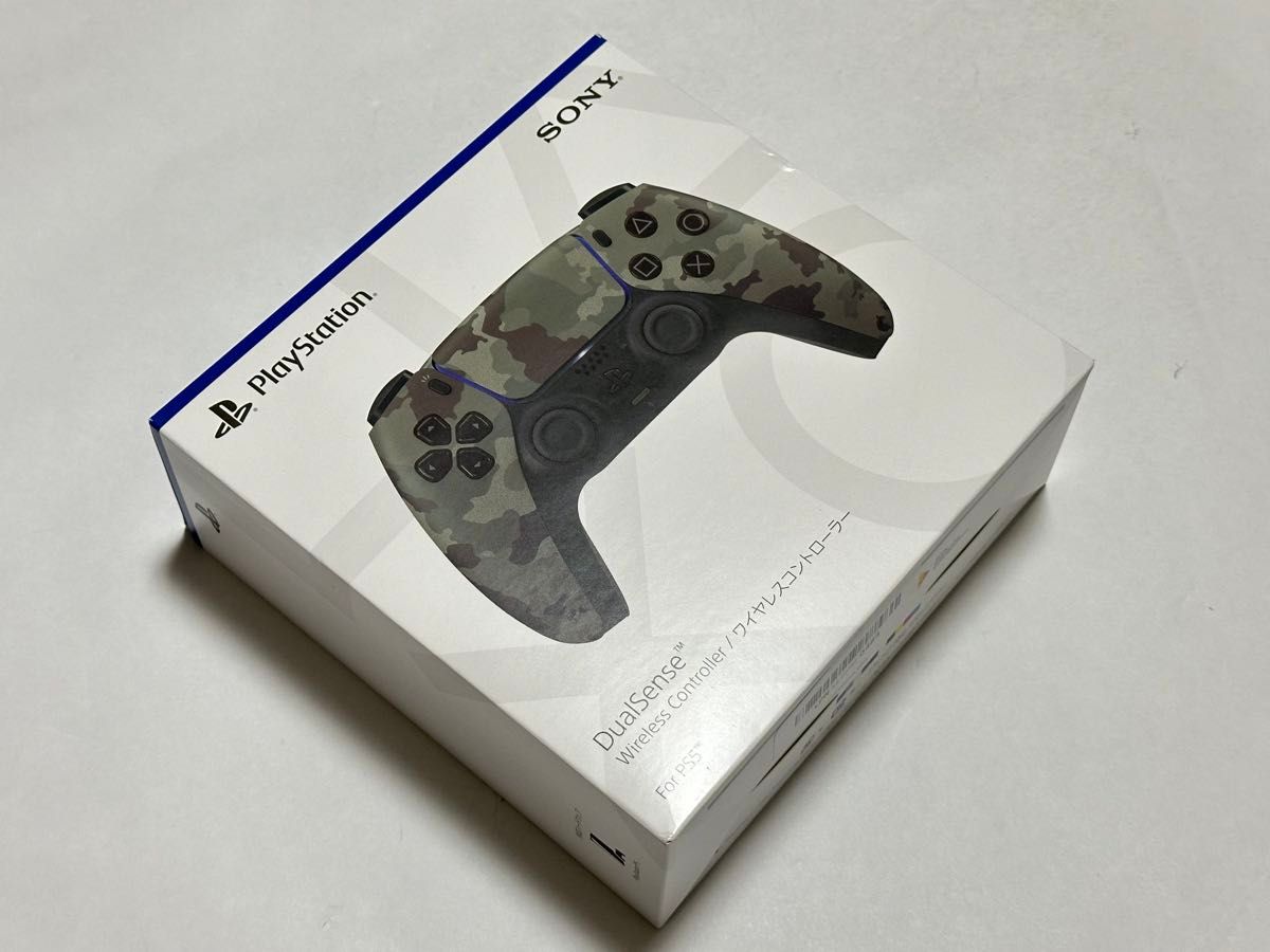 【新品未使用未開封品】PlayStation5 ワイヤレスコントローラー DualSense グレーカモフラージュPS5 超美品