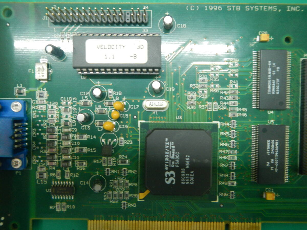 S3製 ViRGE VX搭載ビデオカード　PCI接続ビデオカード　_画像5