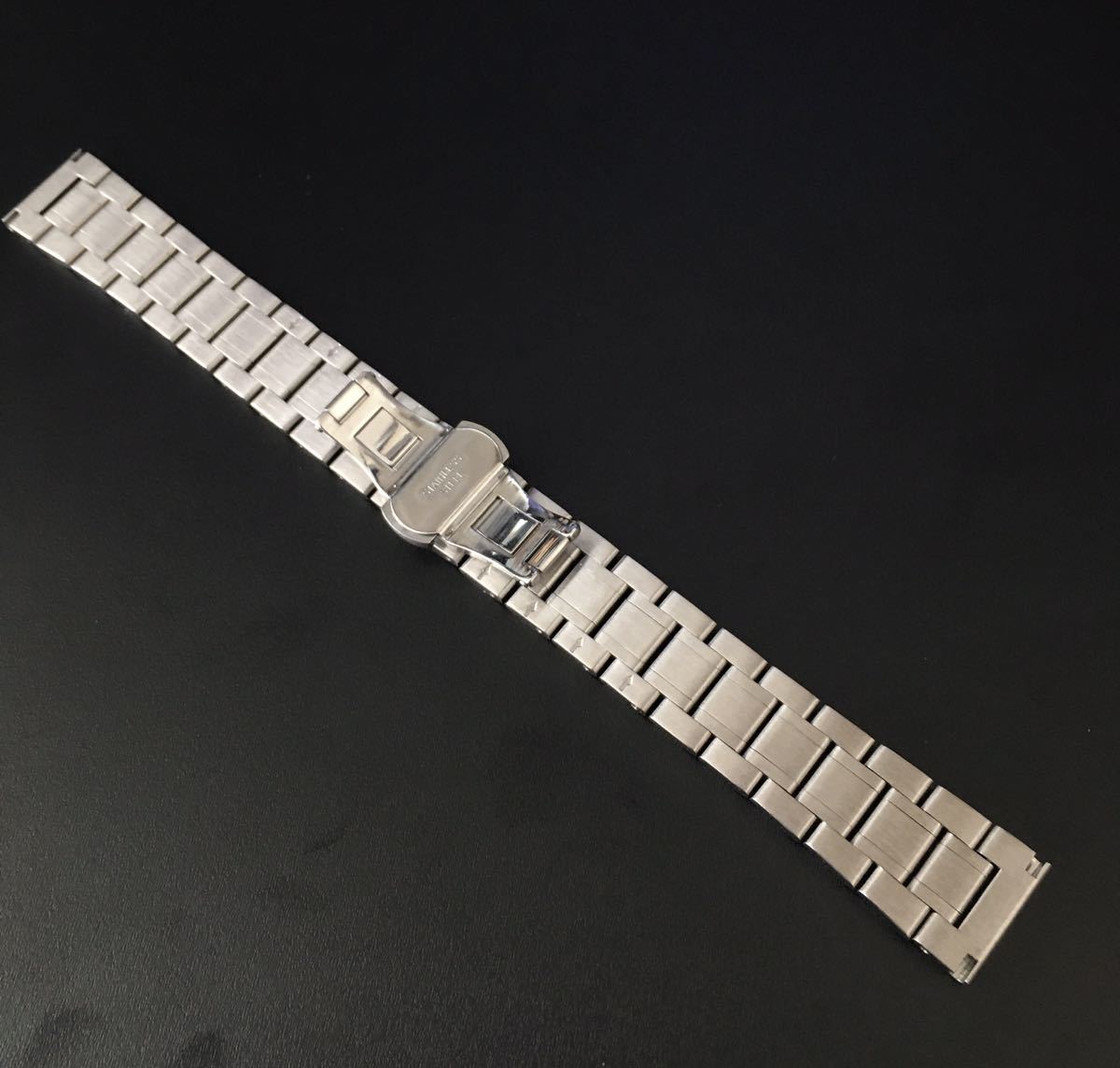 18mm 腕時計 ステンレス ブレスレット シルバー フラットエンド【対応】オメガ シーマスター スピードマスター等 OMEGA 社外互換品の画像2