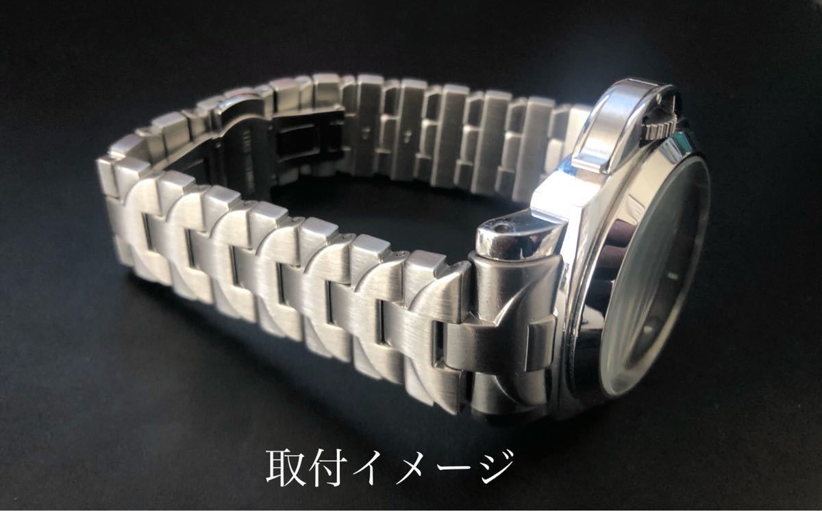 腕時計 修理交換用 社外品 ブレスレット シルバー 24mm 【対応】パネライ ルミノール PANERAI _画像1