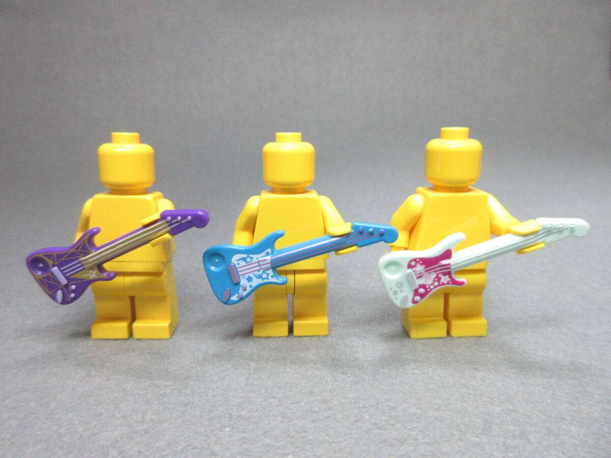 LEGO★24 正規品 未使用 ギター 3個 同梱可能 レゴ シティ タウン 小物 アクセサリー 手持ち 音楽 コンサート 楽器 ミュージック フレンズ_画像1