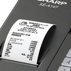 1円スタート SHARP XE-A147-B レジスタ 黒色 シャープ レジ インボイス設定可能_商品イメージです