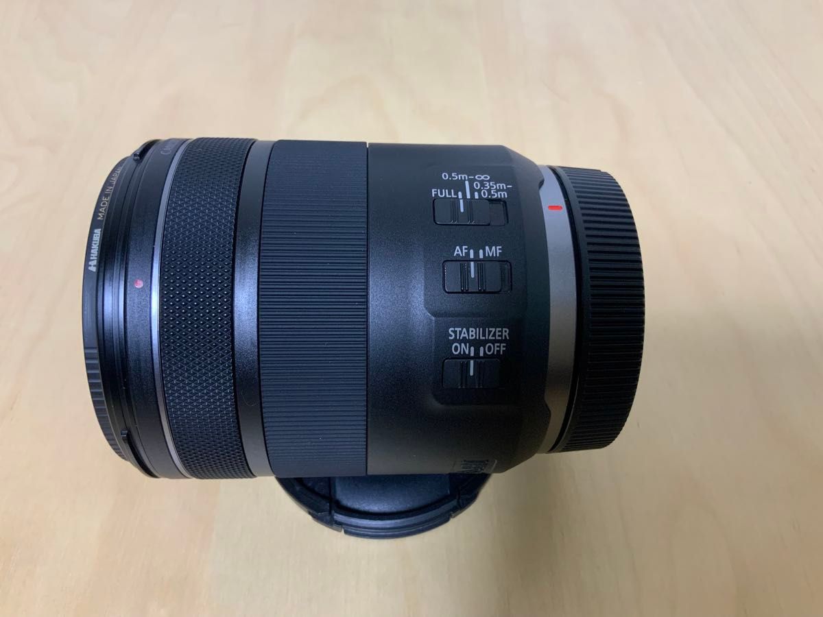 【美品】CANON キヤノン RF85mm F2 MACRO IS STM (おまけに純正レンズフード2個、レンズフィルター付き）